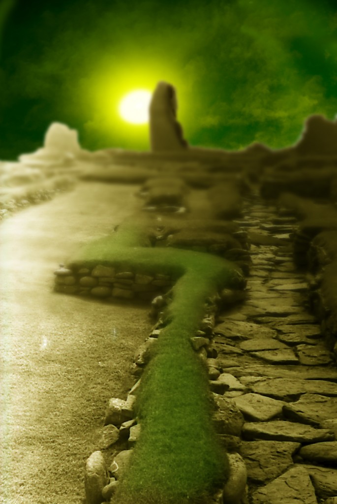Castle with Sun